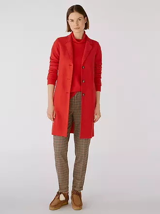 OUÍ | Manteau en laine | rot